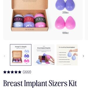 Breast Implant Sizers Set - Purple and Pink
